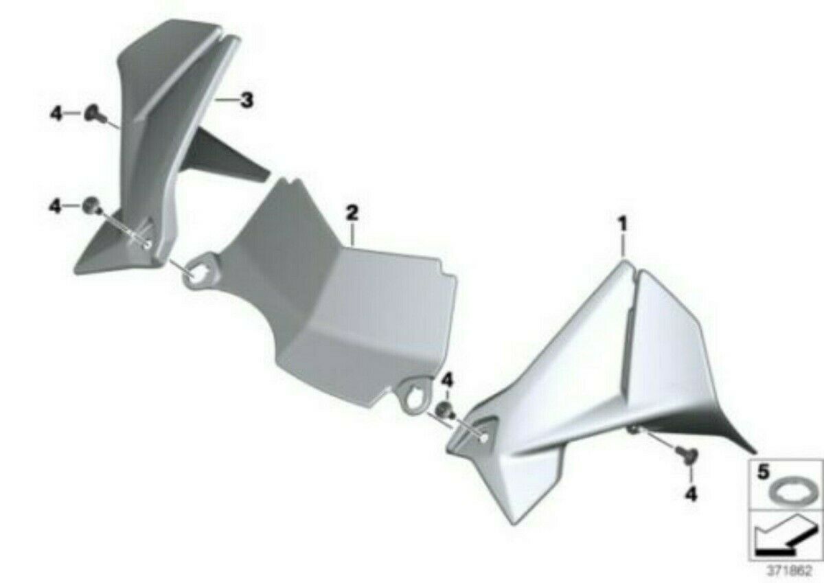 Cockpitverkleidung links BMW R1200GS LC gebraucht 46638528677