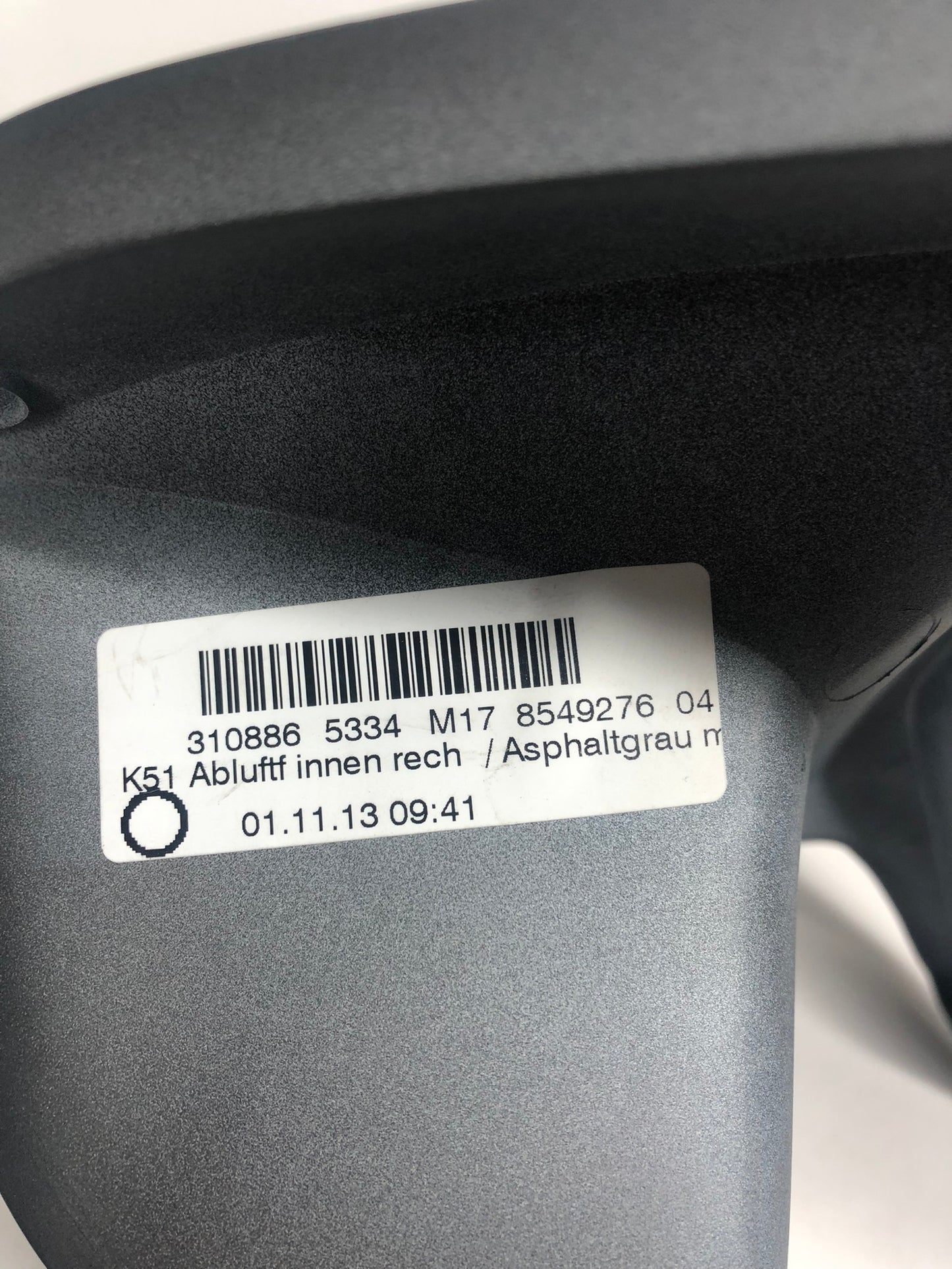 BMW R1200GS ADV K51 Abluftführung rechts asphaltgrau 46638549276