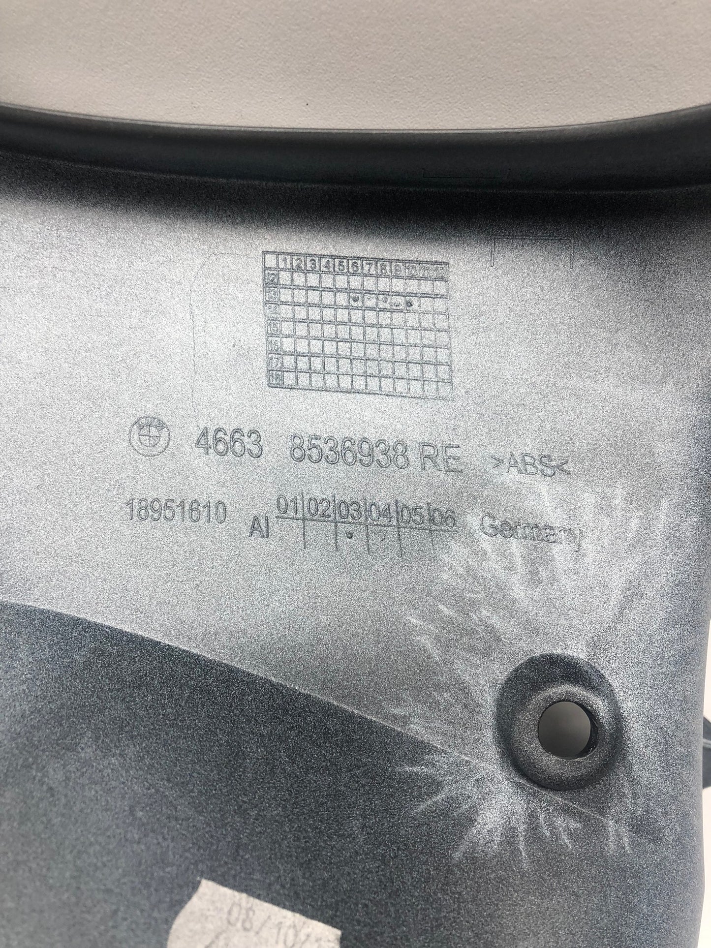 BMW R1200GS ADV K51 Abluftführung rechts asphaltgrau 46638549276
