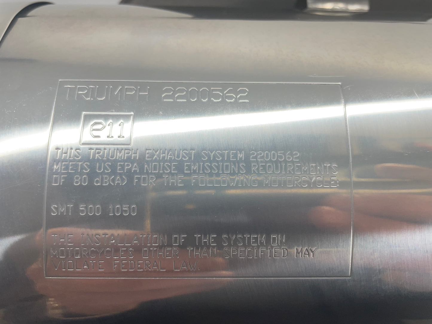 Triumph Speed Triple 1050 original Auspuff Schalldämpfer gebr. T 2200561