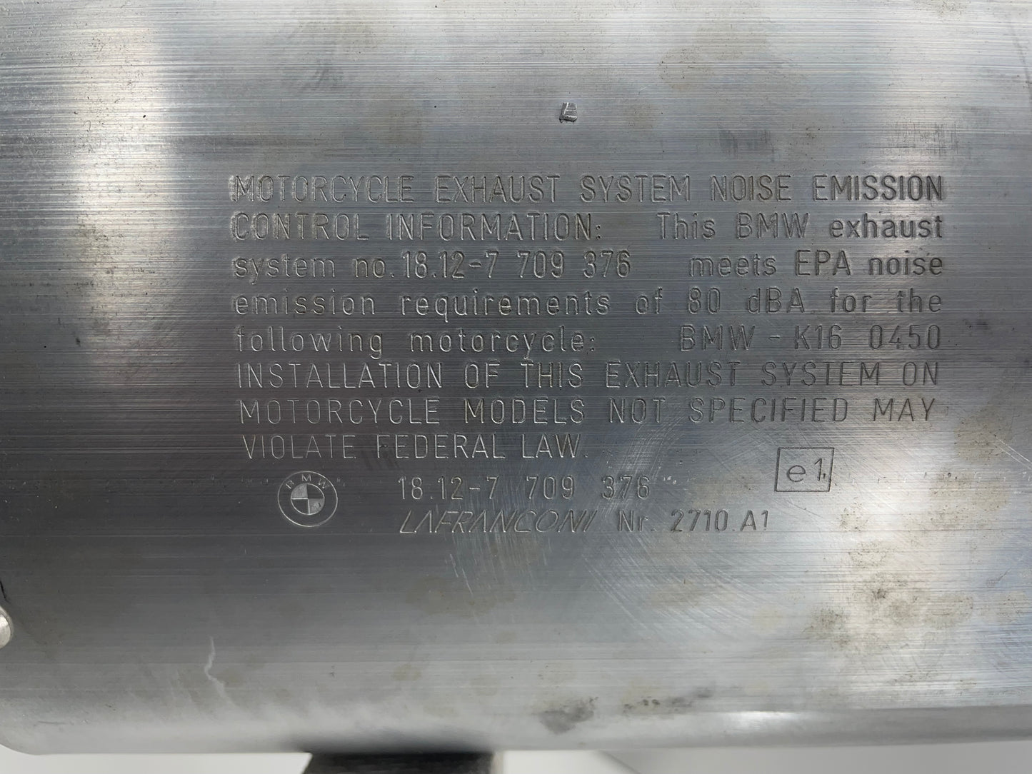 BMW G450X K16 Auspuff Endschalldämpfer 18127709376