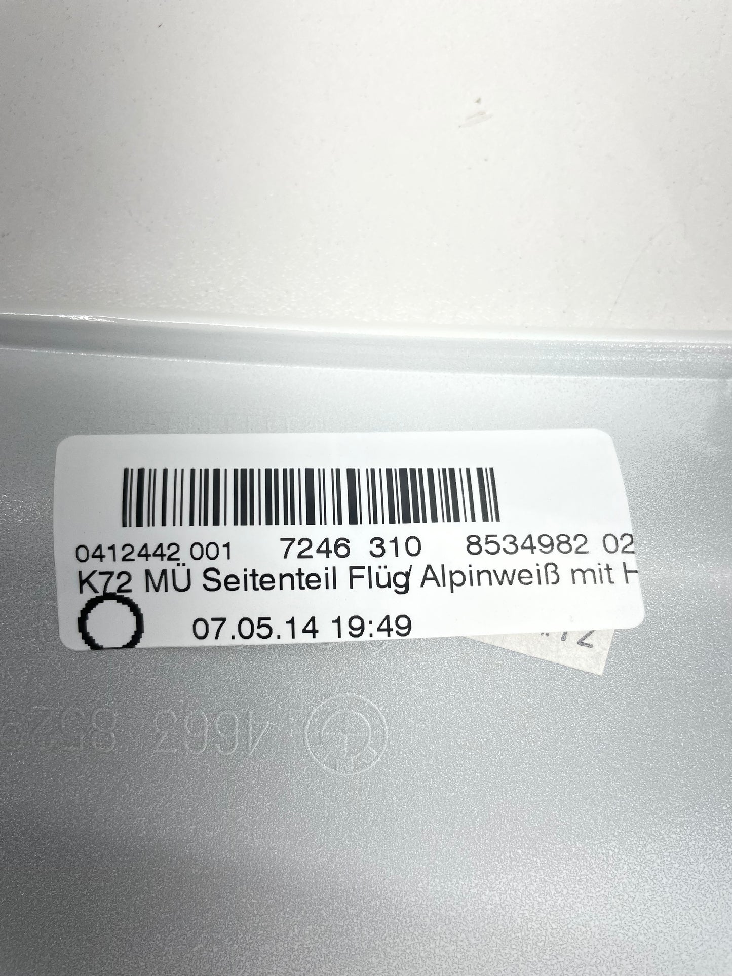 BMW F800GS ab 2013 Seitenblende rechts alpinweiss NEU 46638534982