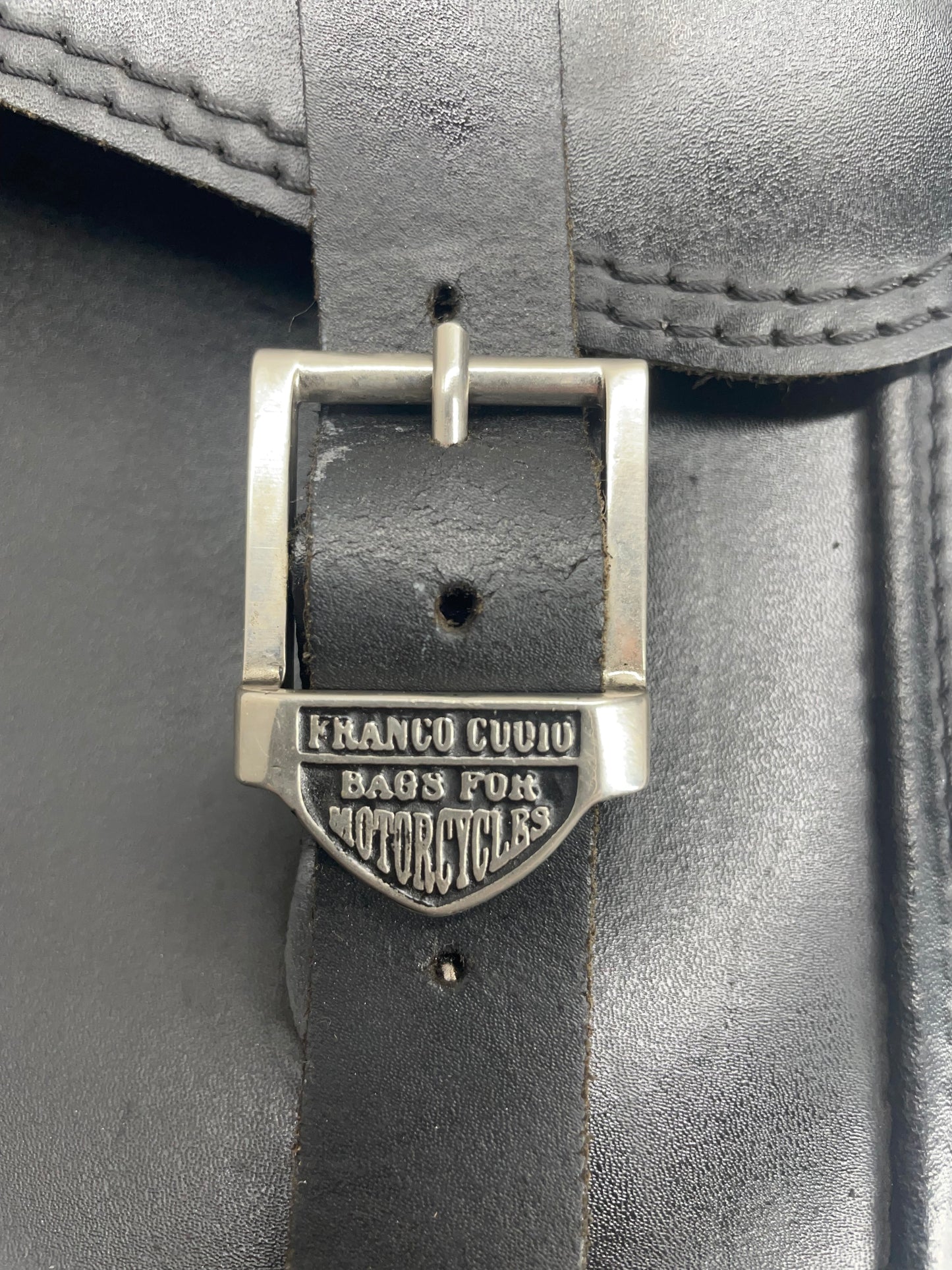 FRANCO CUOIO Leder Satteltasche Sidebag leather z.B. für HARLEY DAVIDSON
