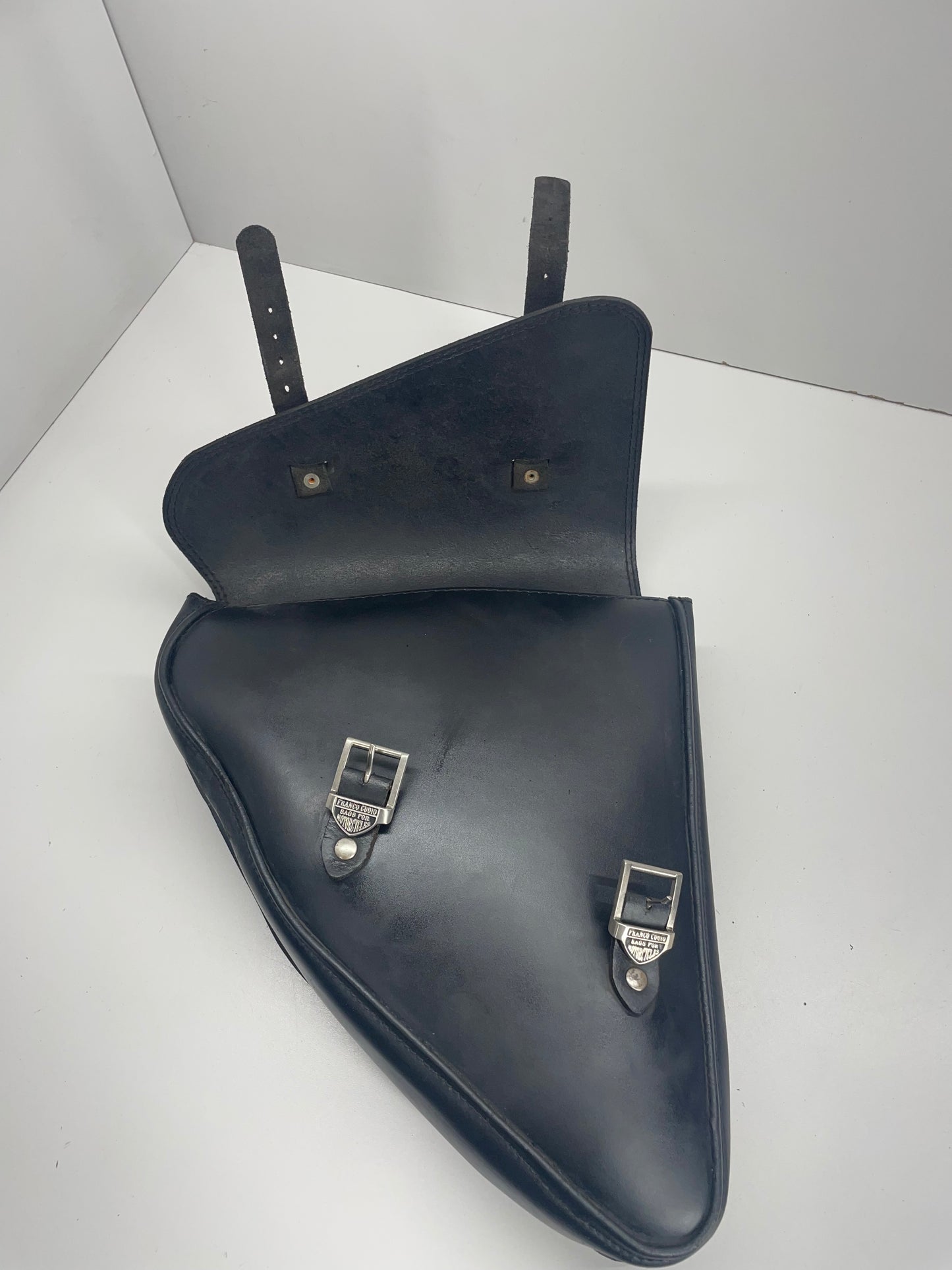 FRANCO CUOIO Leder Satteltasche Sidebag leather z.B. für HARLEY DAVIDSON