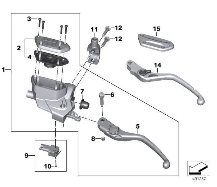 BMW R1200GS R1250GS K1600 Kupplungsarmatur 32728524919 NEU/OVP