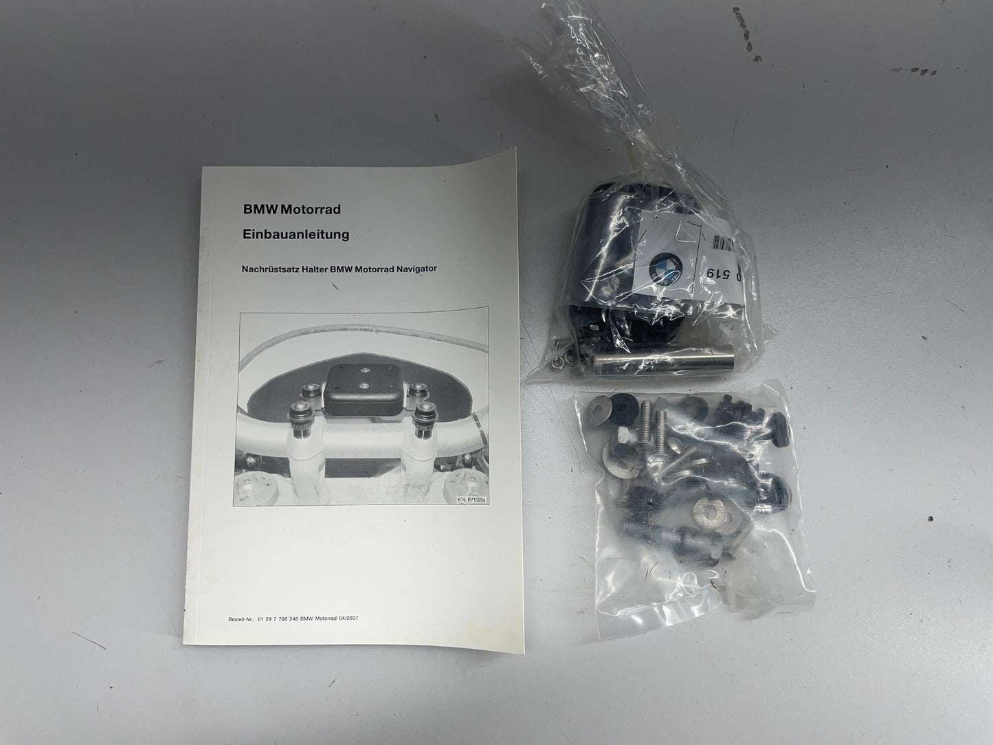 BMW G650X challenge country ..... Satz Halterung Klemmung Navigator 71607701931