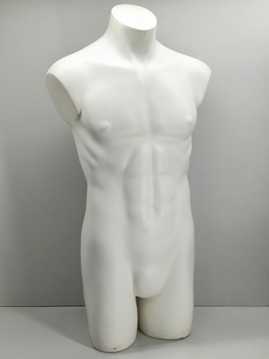 Schaufensterpuppe Torso männl. weiß gebr.