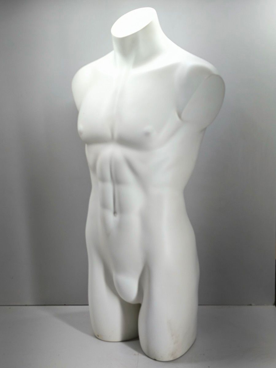 Schaufensterpuppe Torso männl. weiß gebr.