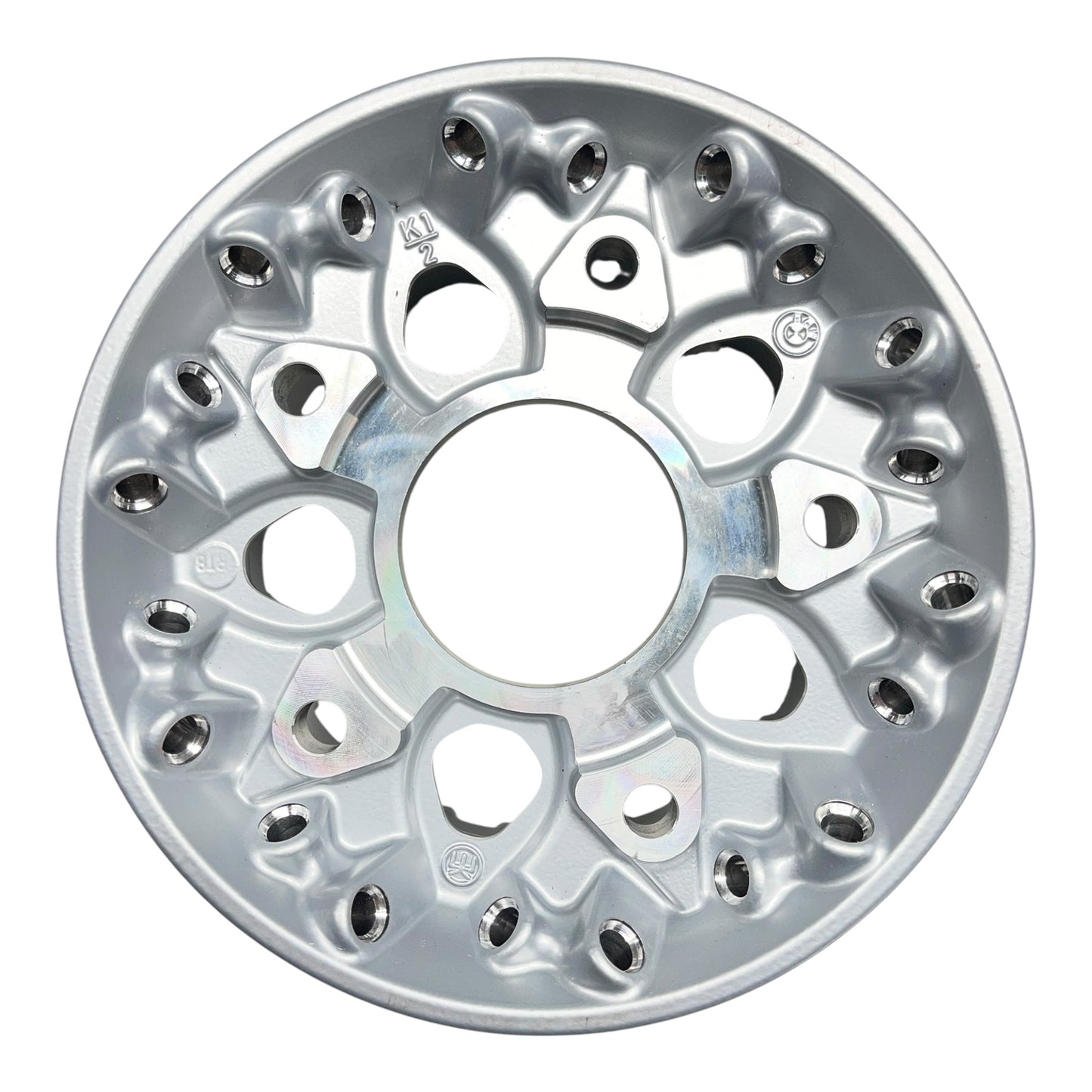 BMW R1200GS K50 rear wheel hub, silver, 36318526660, OEM, used