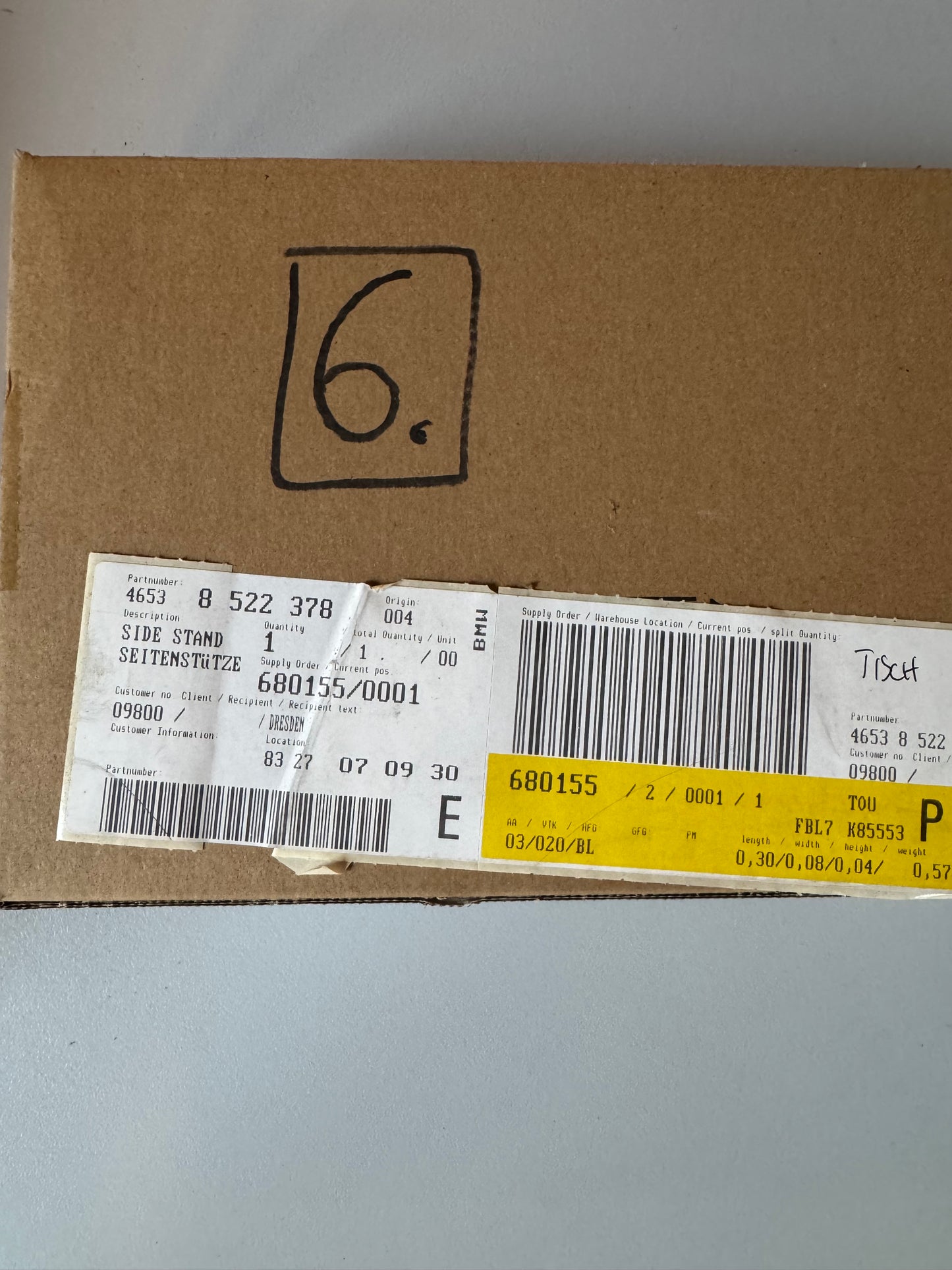 BMW Seitenstütze F700GS 46538522378 Neu OVP