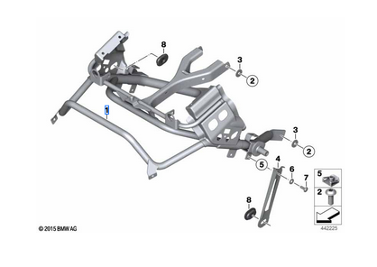 BMW R1200GS K25 Verkleidungshalter Geweih 46637667700 OEM gebraucht