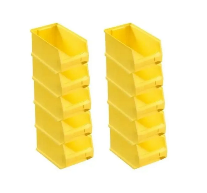 Gelbe Sichtlagerbox 3.0 HxBxT 12,5 x 14,5 x 23,5 cm 2,8 Liter Sichtlagerbehälter Sichtlagerkasten Sichtlagerkastensortiment Sortierbehälter