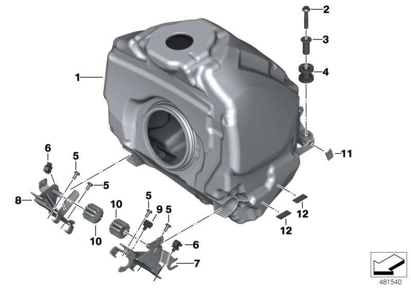 BMW R1200GS K50 Kraftstoffbehälter Tank 16118529311 NEU