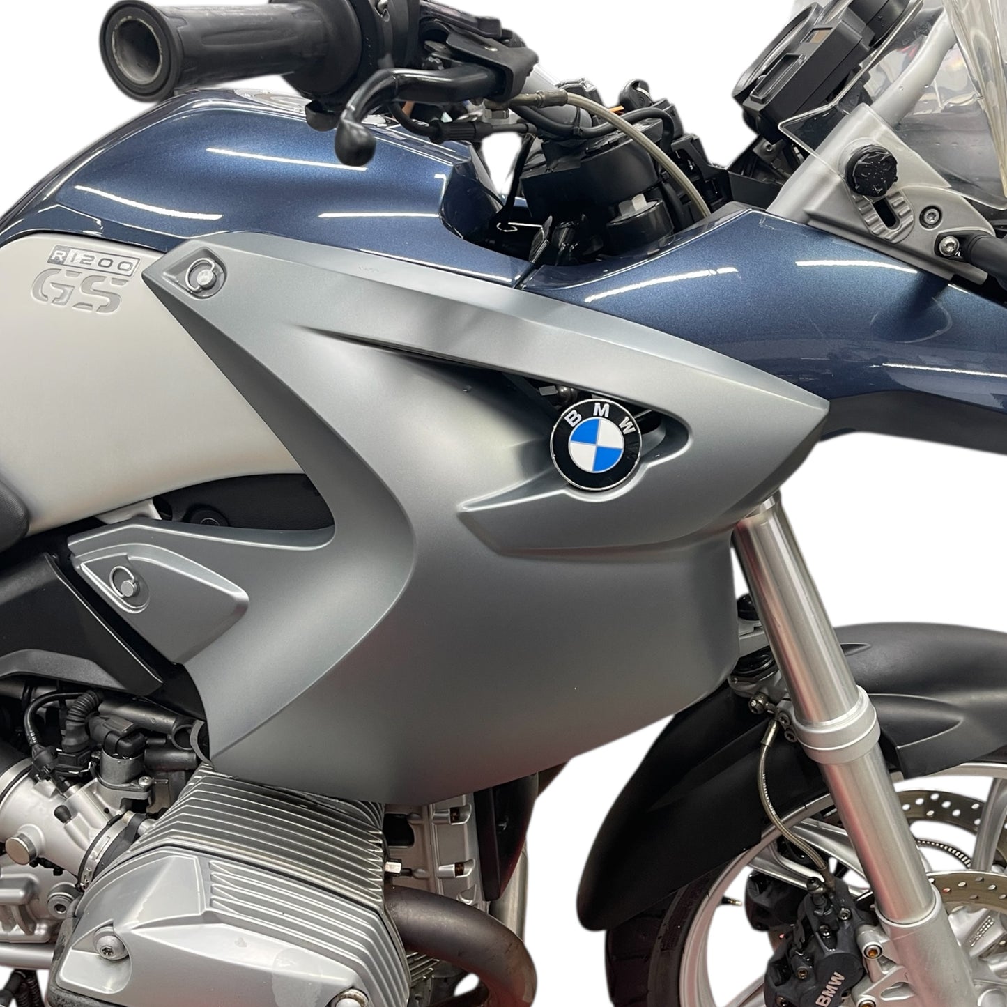 BMW R1200GS K25 2004-2007 Seitenverkleidung rechts granit grau matt 46637710252 gebraucht