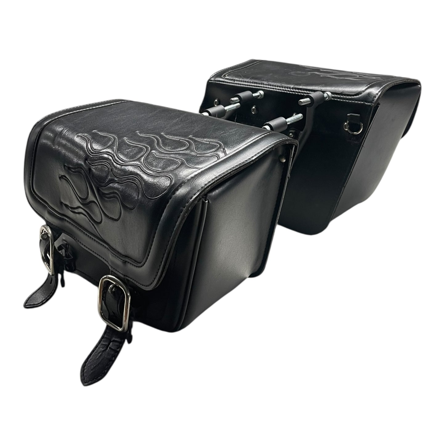 Yamaha XVS 950 Kofferträger mit Saddlemen Satteltaschen Flame Schwarz  X021-05-0401 gebraucht