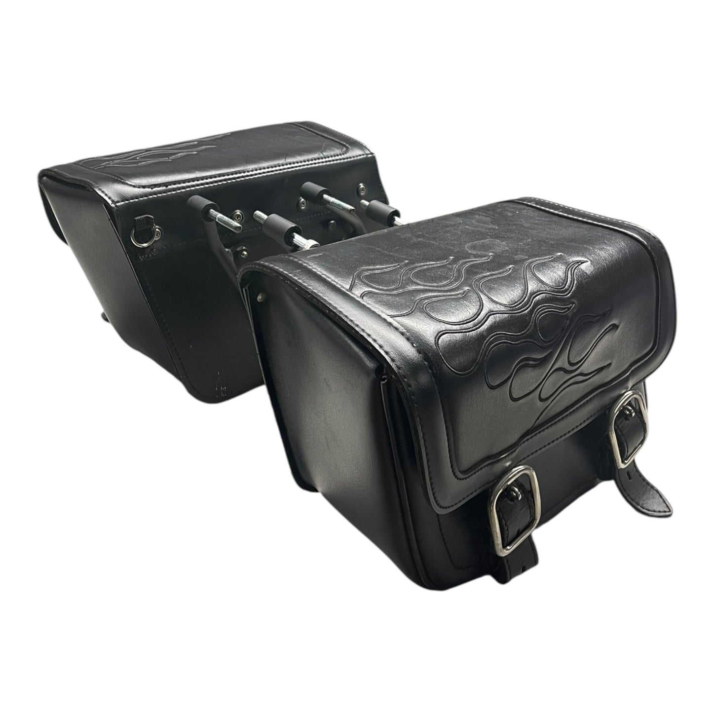 Yamaha XVS 950 Kofferträger mit Saddlemen Satteltaschen Flame Schwarz  X021-05-0401 gebraucht