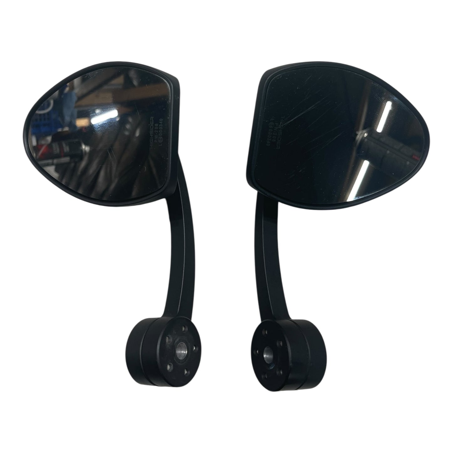 Highsider Ferrara 2 EVO bar end mirrors E approved 1108400 used 
