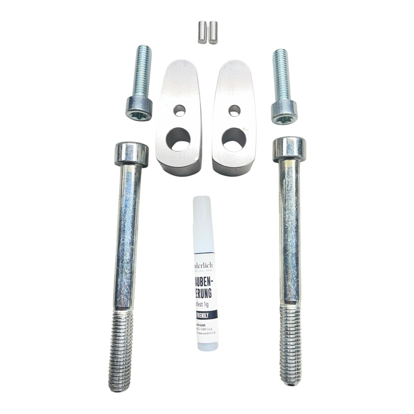 BMW RnineT Wunderlich Lenkererhöhung 20mm Silber mit ABE 31011-001 gebraucht