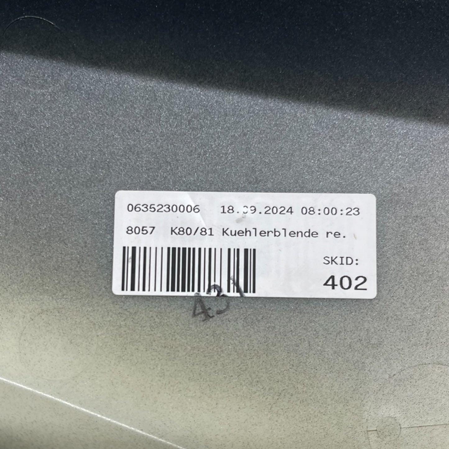 BMW F750GS F800GS K80/81 Kühlerblende rechts Blackstorm-Metallic 46638564580 OEM gebraucht