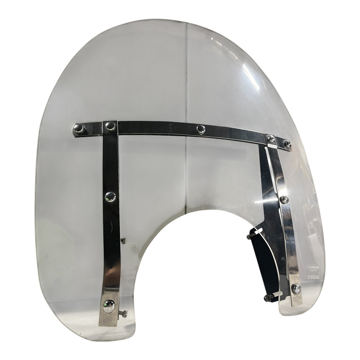 Windschild für Chopper, Cruiser und Custombikes Universell Transparent 54x60 gebraucht