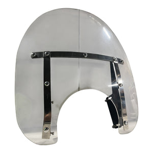 Windschild für Chopper, Cruiser und Custombikes Universell Transparent 54x60 gebraucht