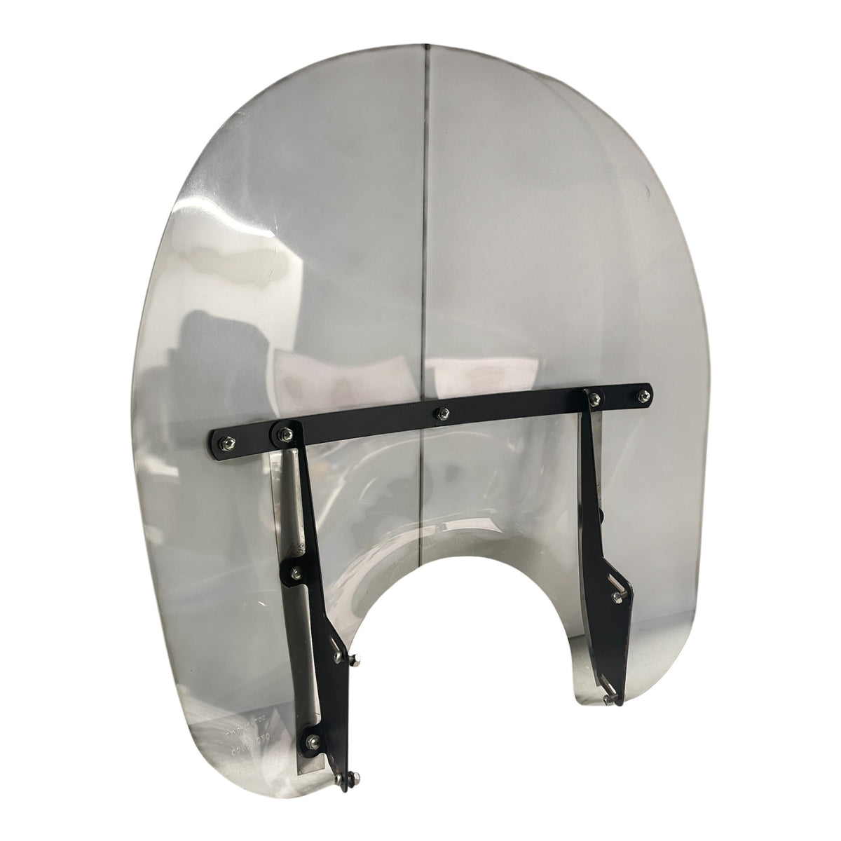 Windschild für Chopper, Cruiser und Custombikes Universell Transparent 54x60 gebraucht