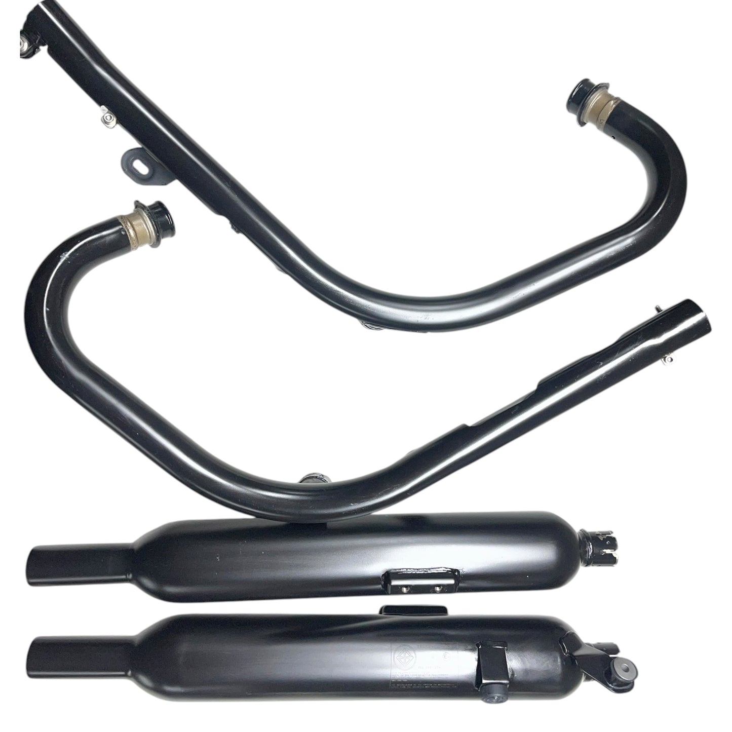 Triumph Bonneville T120 2016-2021 Auspuffset Matt Schwarz ohne Katalysatorbox/Montagezubehör T2202506