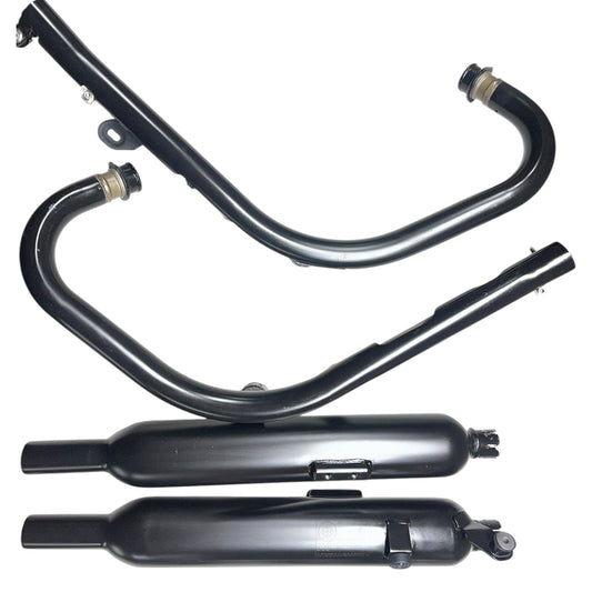 Triumph Bonneville T120 2016-2021 Auspuffset Matt Schwarz ohne Katalysatorbox/Montagezubehör T2202506