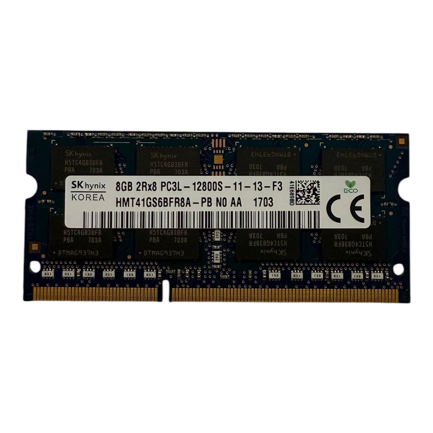 SK Hynix 8GB 2RX8 DDR3L 1600Mhz PC3L-12800S Laptop-Speicher RAM 1.35 V PC12800