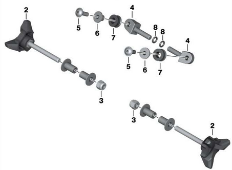 BMW R1200GS K25 Windschildverstellung mechanisch 46637677670 gebraucht