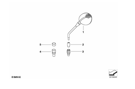 BMW R1200GS K25 Spiegel rechts 51168358966 OEM gebraucht
