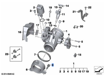 BMW R1200GS K25 Idle Air Control Valve/Regulator K25 K26 K27 K28 13547672966 OEM Used